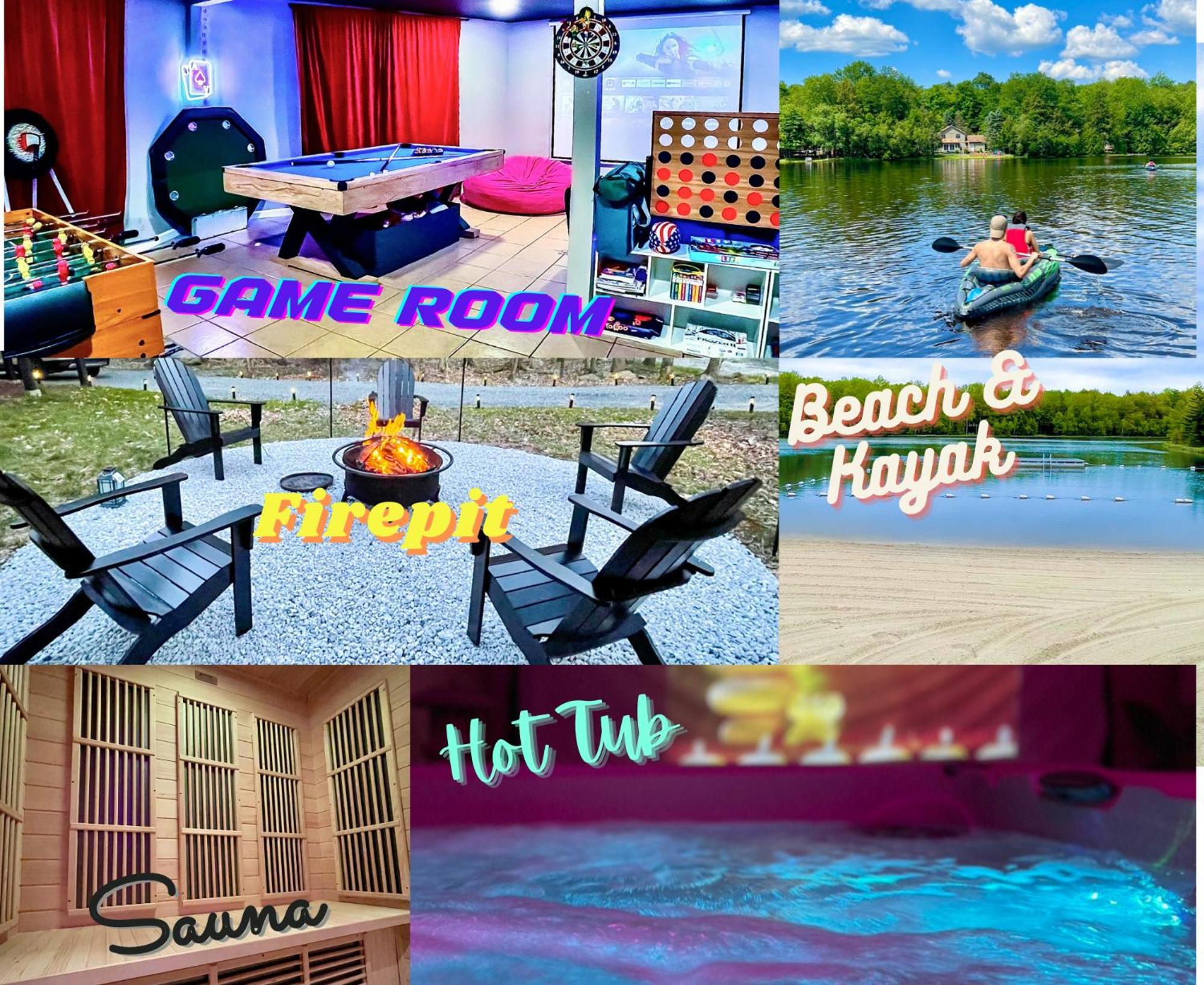Zen Spa Oasis Retreat Sauna/Hotub/Firepit/Fun/Gameroom Blakeslee Esterno foto